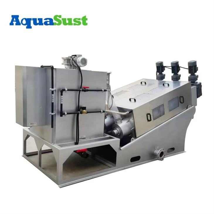 SS304 Screw Press Sludge Dewatering Machine